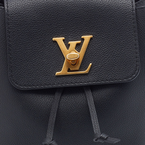 LOUIS VUITTON Black Leather Lockme Backpack - Picture 5 of 8